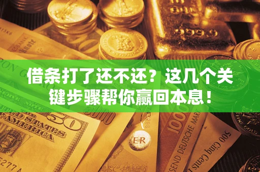 济南借条打了还不还？这几个关键步骤帮你赢回本息！