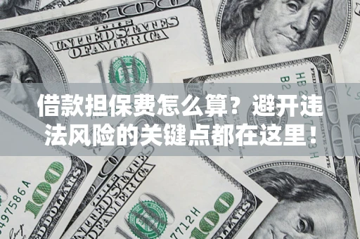 济南借款担保费怎么算？避开违法风险的关键点都在这里！