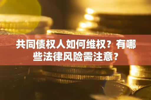 济南共同债权人如何维权？有哪些法律风险需注意？