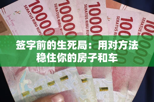 济南签字前的生死局：用对方法稳住你的房子和车