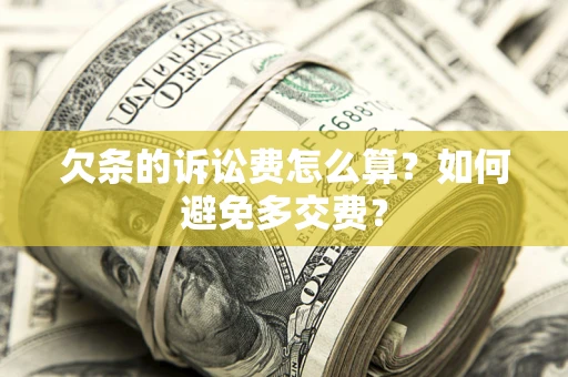 济南欠条的诉讼费怎么算？如何避免多交费？
