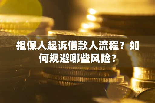 济南担保人起诉借款人流程？如何规避哪些风险？